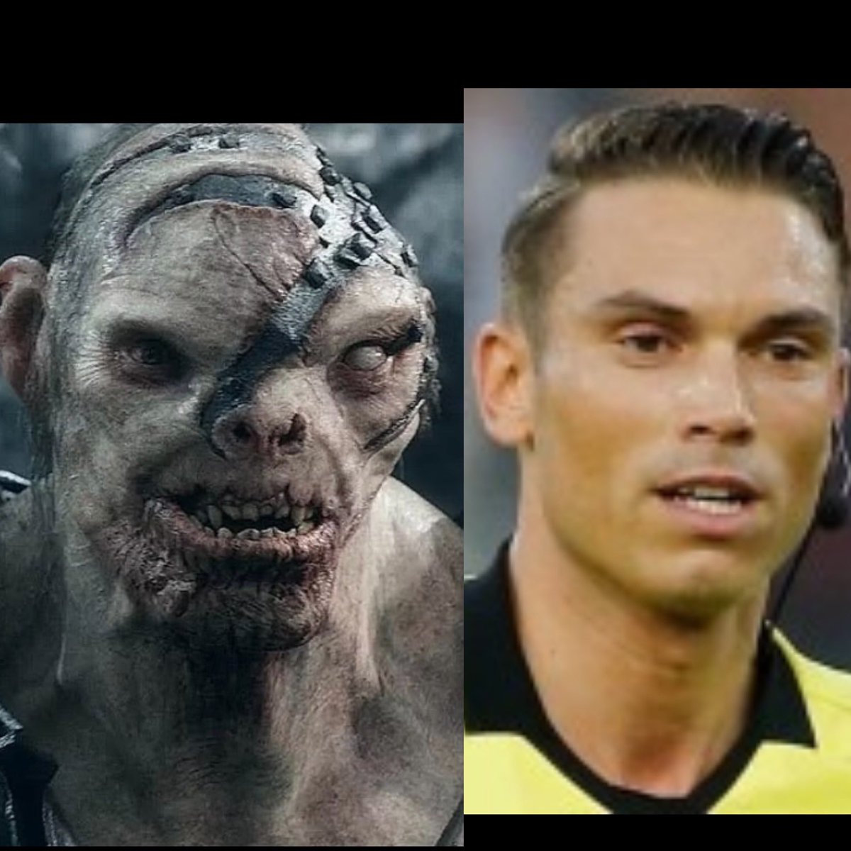 Jag säger inte att han är 100% lik. Men Sandro Schärer måste vara den Fifa-domaren som är MEST lik Bolg från Hobbit-filmerna.
