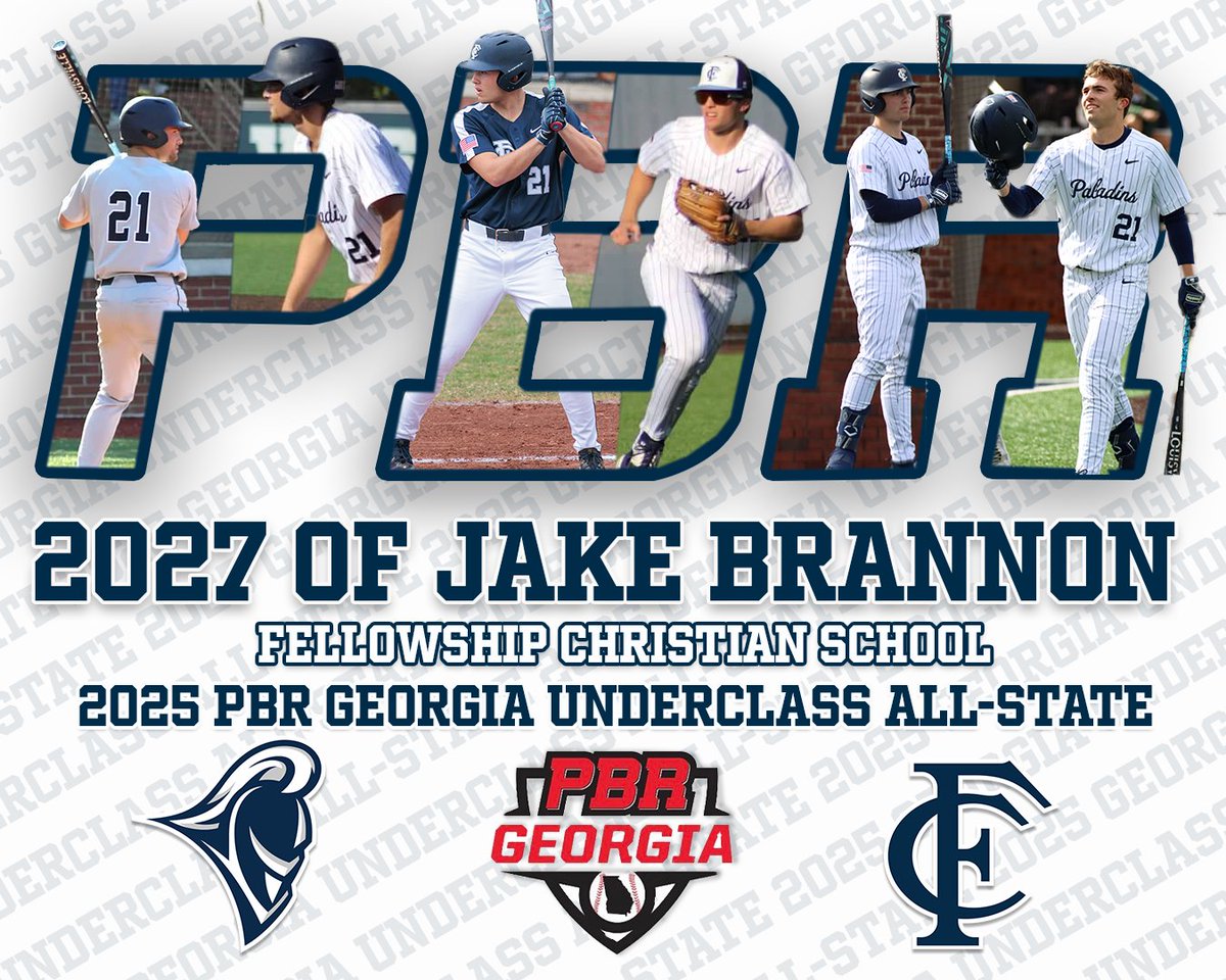 Shawn Oliver, Ed.D. ⚾️ (@coach_o_10) on Twitter photo Congrats to 2027 OF <a href="/JakeBrannon14/">Jake Brannon</a> for earning '25 Underclass All-State Honors from <a href="/PrepBaseballGA/">Prep Baseball Georgia</a>
Jake batted .385 with 14 2Bs, 3B, and 3 HR. He also led the team in RBI with 33, 14 SB, and scored 25 runs.
<a href="/PaladinsFCS/">Fellowship Christian Athletics</a> <a href="/IanSmittyGA/">Ian Smith</a> <a href="/Hudson_PBR/">Hudson Graham</a>
🔗 loom.ly/1iBV8b8 Congrats to 2027 OF <a href="/JakeBrannon14/">Jake Brannon</a> for earning '25 Underclass All-State Honors from <a href="/PrepBaseballGA/">Prep Baseball Georgia</a>
Jake batted .385 with 14 2Bs, 3B, and 3 HR. He also led the team in RBI with 33, 14 SB, and scored 25 runs.
<a href="/PaladinsFCS/">Fellowship Christian Athletics</a> <a href="/IanSmittyGA/">Ian Smith</a> <a href="/Hudson_PBR/">Hudson Graham</a>
🔗 loom.ly/1iBV8b8