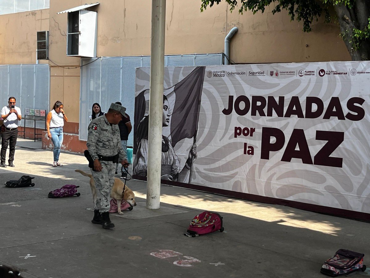 En la #CDMX, la #GuardiaNacional participó en la “Jornada por la Paz”, donde a través de actividades de proximidad social y exhibición de binomios caninos, se dieron a conocer las acciones que realiza la institución a favor de la población. #LaGuardiaNacionalEstáContigo