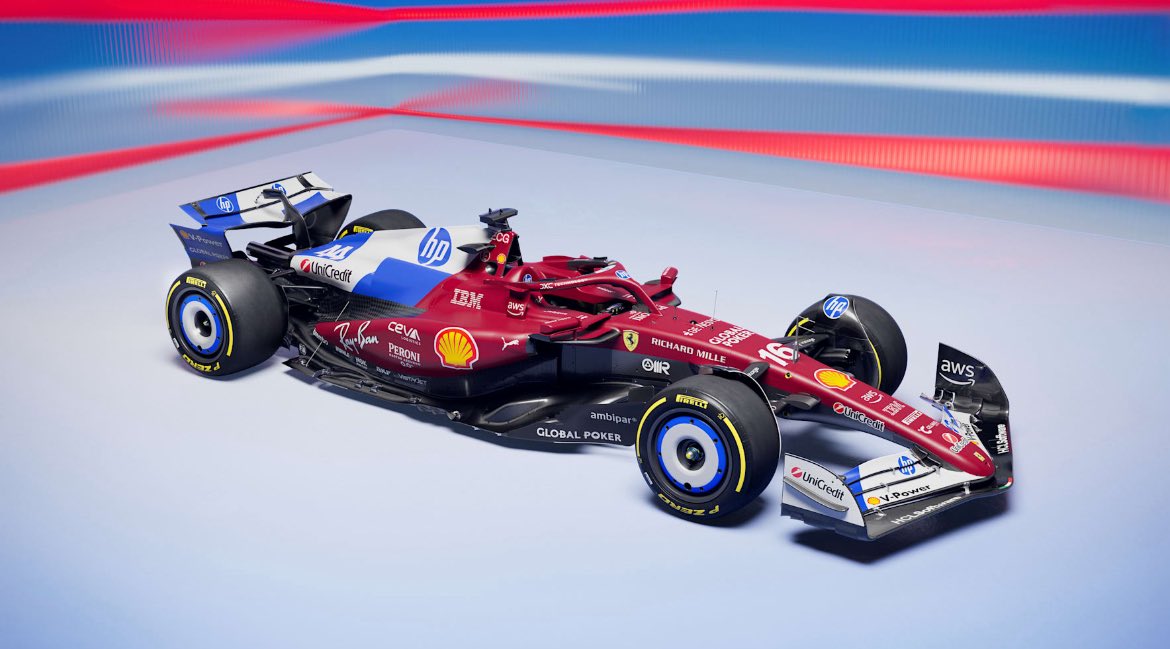 Er zijn grenzen zeg! Heiligschennis. Verschrikkelijke livery voor de GP in Miami. Je moet niet in alles toestemmen om sponsor te pleasen. Brrrrr 😳🤨