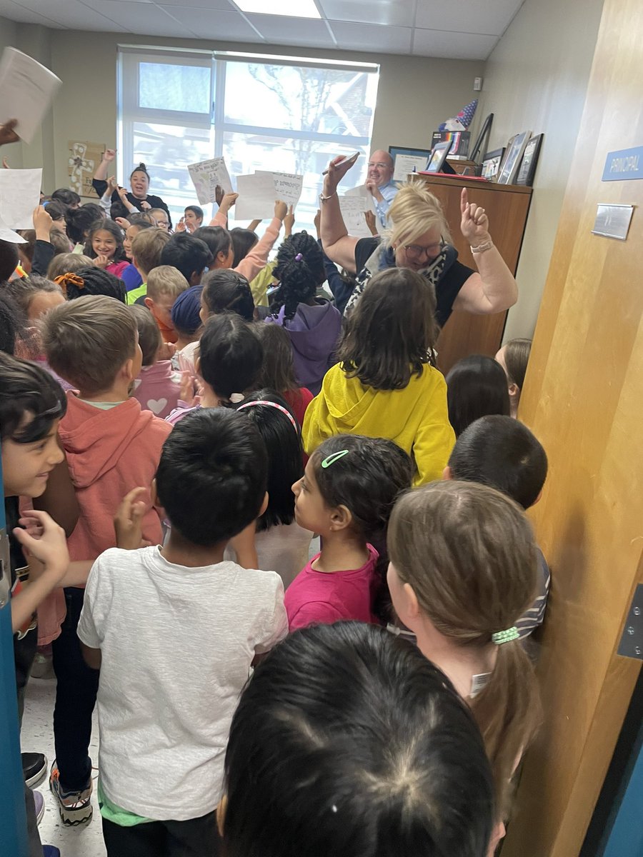 donnellgr1's tweet photo. We had fun celebrating Principal Day! Lots of energy and positive vibes to start our day!!! Thanks to our amazing team for always supporting us! @StEmilyCouncil https://t.co/EDZQT2dNdw