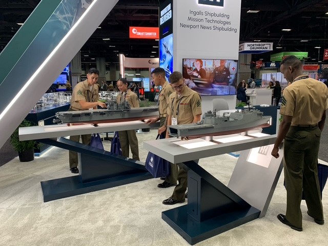 WeAreHII's tweet photo. As @ModernDay Marine comes to a close, HII is proud to have engaged with members of the @USMC throughout the week, including many enlisted Marines whose insights and experiences are vital to shaping the future of defense capabilities and innovation.

#MDM2025 #Homecoming250 https://t.co/IVsfiVGews