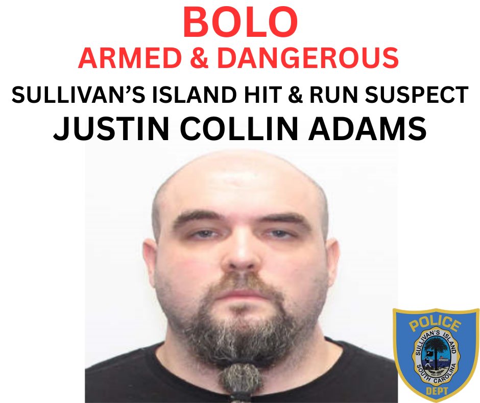 SIPD has released the identity of the suspect involved in the hit-and-run. Justin Collin Adams is still at large and possibly armed with a knife. He was reported to be on foot, wearing a red shirt and dark shorts. Please call 911 if you see him.
#chsnews