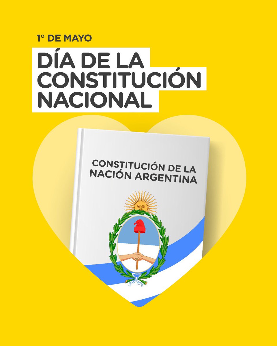 Feliz Día de la Constitución Nacional para todos y muy especialmente para los que nos sentimos orgullosos ñoños republicanos porque creemos que sin instituciones no hay República y sin República no hay Libertad.