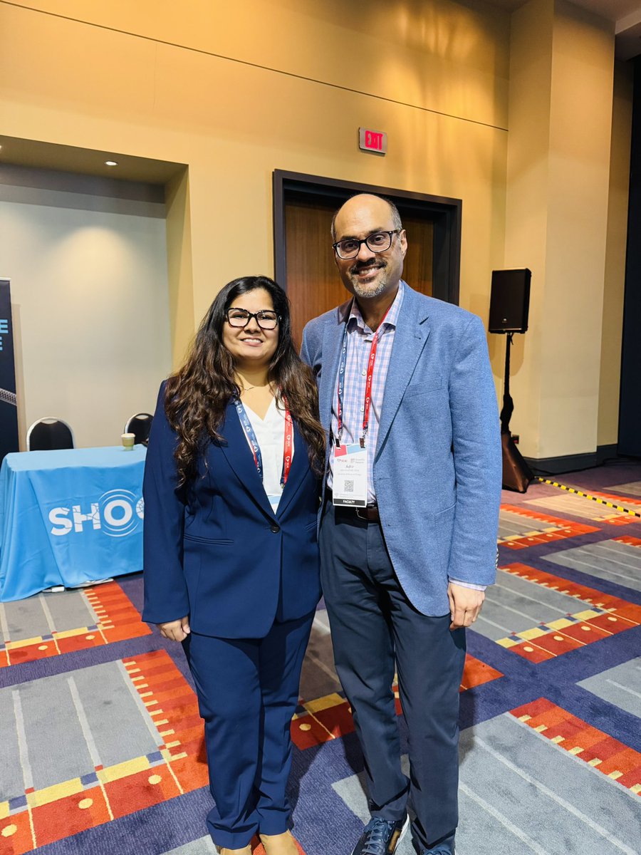 PoojaMishraMD's tweet image. Kicking off Day 1 of #SCAI2025 with an excellent session on Lp (a), ASCVD prevention and health equity. Thrilled to be part of the Fellows Summit led by @AdhirShroff @nadia_sutton @SCAI Proud to be #WIC #IMG #FIT