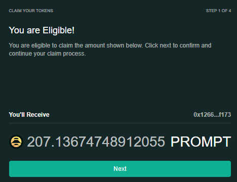 Rare_matt's tweet photo. This is my weekly $PROMPT stimulus package. 

There are many like it but this one is mine 🫡 https://t.co/KYNwWHRYME