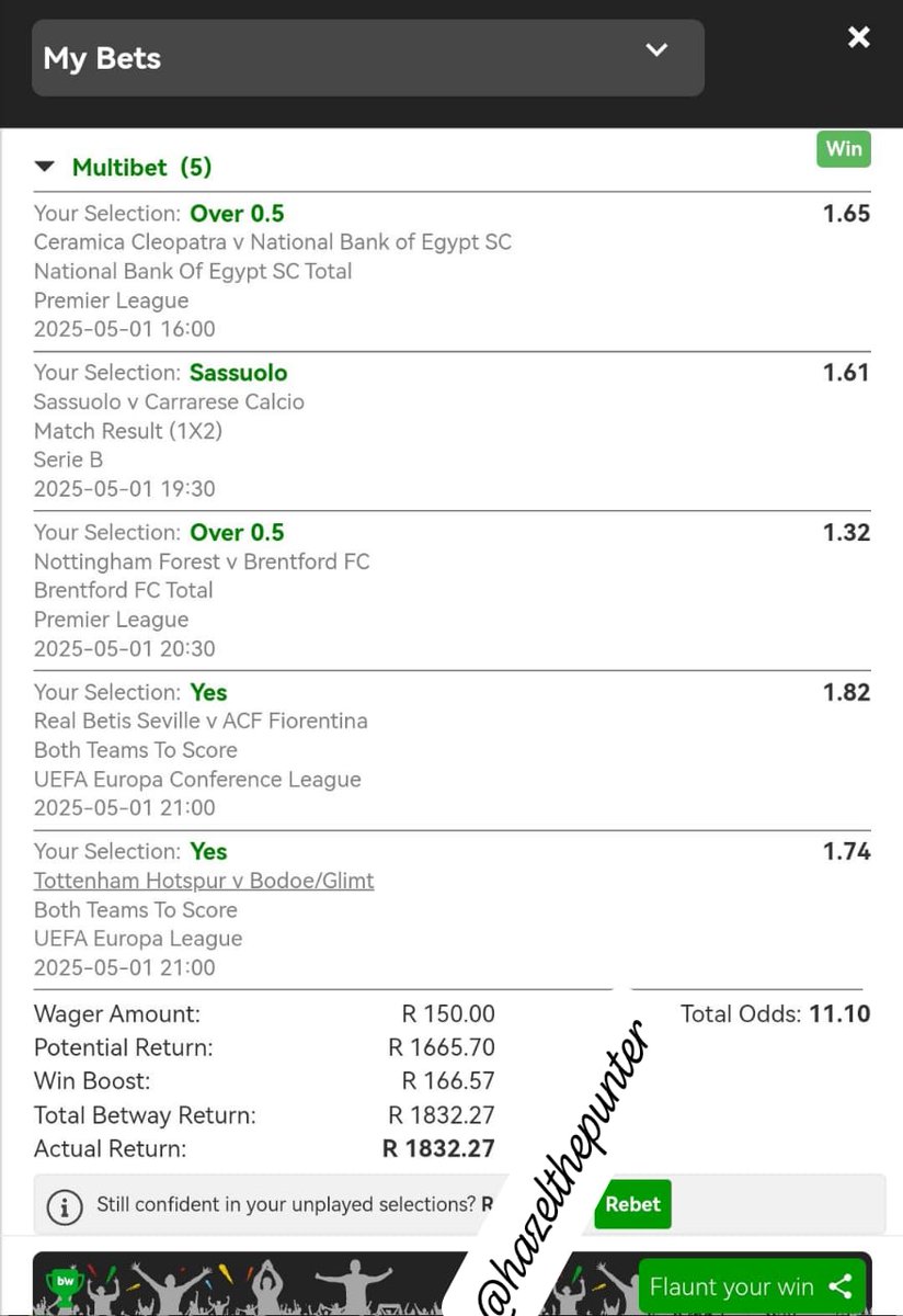 Hazelthepunter's tweet image. its a BOOM🙌🏻💚✅
If you didnt join the VIP yet you will be missing out🔥📝✅🍏🍏🍏
I will be dropping some vouchers😘🤗
Dont forget to Like &amp;amp; Repost💚💃🏻🔄