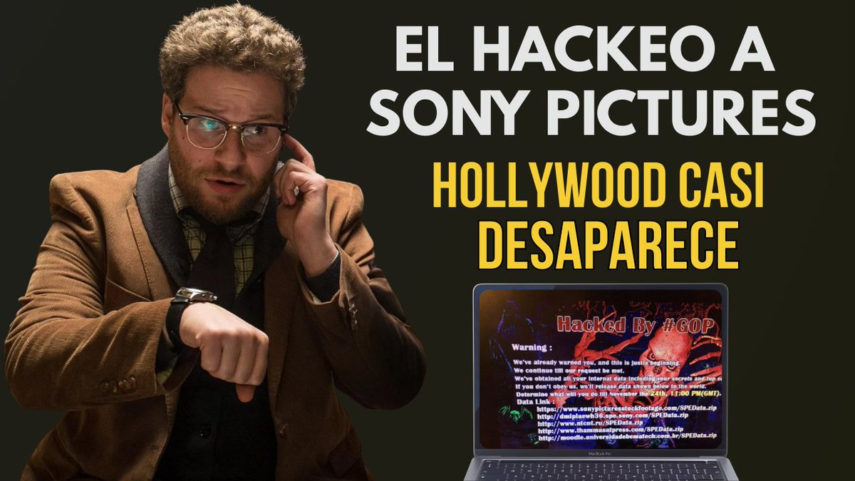 🎬¿Una película que casi provoca un conflicto internacional?

💥El hackeo a Sony paralizó Hollywood y desató represalias entre EEUU y Corea del Norte

¿Tú qué harías si tu empresa aparece con una 💀 en pantalla?

🔎 youtu.be/zml4cFLfcOo

#Ciberseguridad