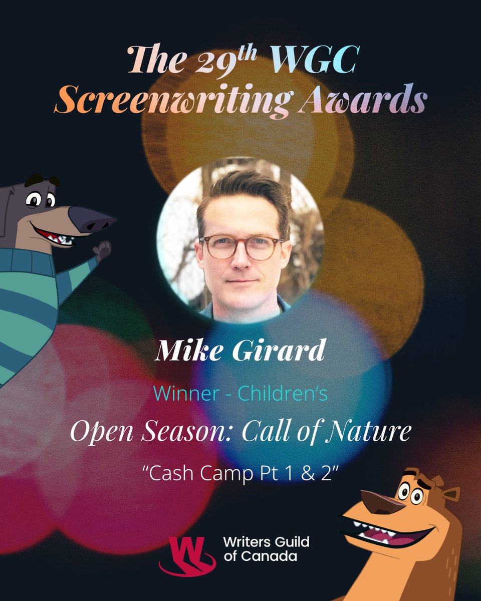 ✨ One WGC Award winner, a very proud team, and a few wild animated guests who didn’t exactly RSVP. 😅 

Congratulations to Mike Girard on his win for Open Season: Call of Nature, and to all of the WGC Award winners! 🎉