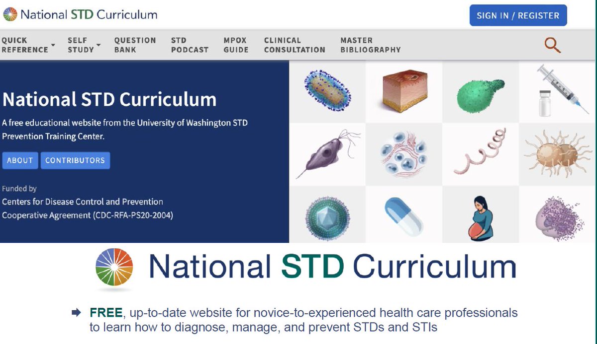 The new National STD Curriculum 3rd Edition addresses STD and STI diagnosis, treatment, and prevention and offers free CME/CNE/CE and Certificates of Completion.
Free CE. bit.ly/43UKkFX