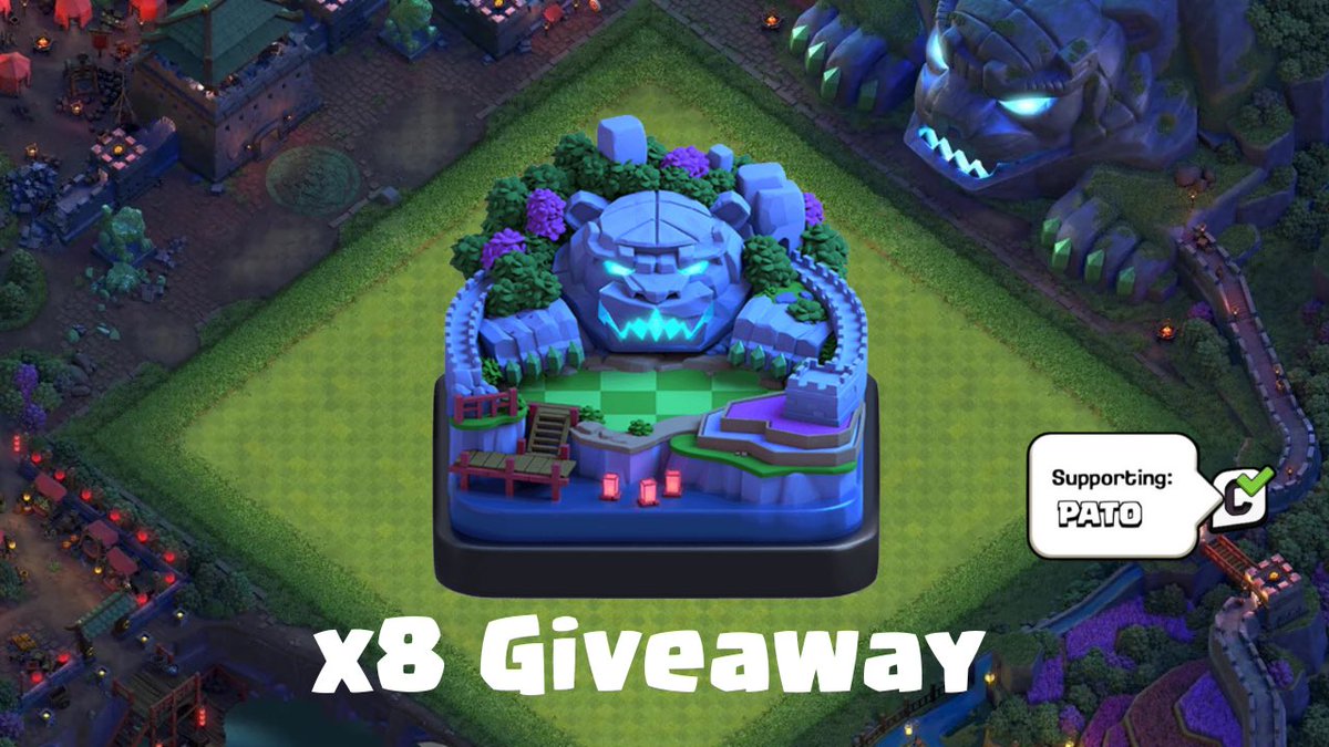 Elevate Pato (@patolinococ) on Twitter photo 🧧GIVEAWAY🙌🏻🧧
x8 Tiger Mountain Scenary
How to Enter:
✅ Follow <a href="/Patolinococ/">Elevate Pato</a>
✅Retweet & Like
✅Tag a Friend
🔥Winner selected on May 7th🔥
#GiftedBySupercell #ClashOfClans 🧧GIVEAWAY🙌🏻🧧
x8 Tiger Mountain Scenary
How to Enter:
✅ Follow <a href="/Patolinococ/">Elevate Pato</a>
✅Retweet & Like
✅Tag a Friend
🔥Winner selected on May 7th🔥
#GiftedBySupercell #ClashOfClans