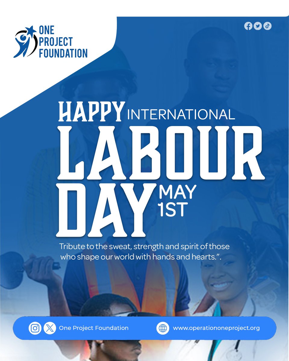 This Labor Day, we celebrate you.

The hand that give. The hearts that care. The unwavering belief that every child deserves a chance.
Your support is more than kindness—it’s the foundation of every project

#labourday #labourday2025 #OneProjectFoundation #ChangingChildrensLives.