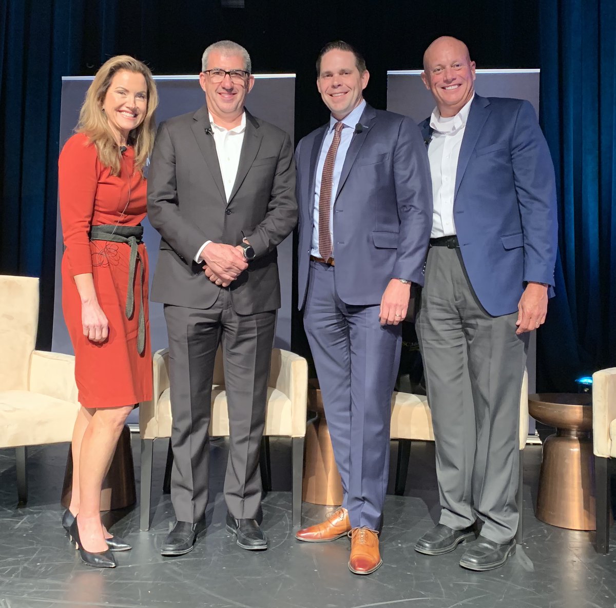 Stephanie Hughes of <a href="/Maersk/">Maersk</a> moderated a powerful panel on AI in trade with Luis Erana of <a href="/AlbaWheelsUp/">Alba Wheels Up Int'l</a>,  Jon Poelma of <a href="/APMTerminals/">APM Terminals</a>,  and Jason Walker of <a href="/Maersk/">Maersk</a>, at #WorldTradeWeek exploring innovation from factory to fulfillment.