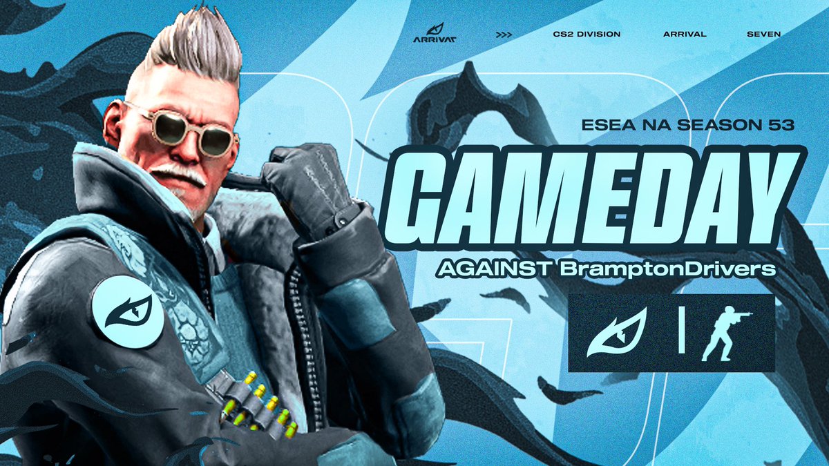 Arrival Seven (@org_a7) on Twitter photo 🥶 GAME-DAY
🏆<a href="/ESEA/">ESEA League</a>
🆚#BRAMPTONDRIVERS
⏰ 10:00pm EST
#counterstrike2 | #counterstrike 🥶 GAME-DAY
🏆<a href="/ESEA/">ESEA League</a>
🆚#BRAMPTONDRIVERS
⏰ 10:00pm EST
#counterstrike2 | #counterstrike