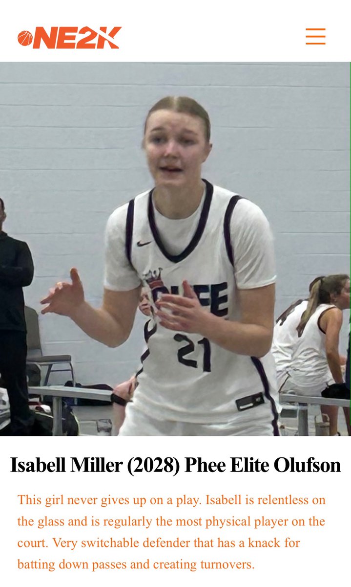 Thanks for taking the time to watch us play and for the write up <a href="/NE2KHoops/">NE2KHoops</a> !