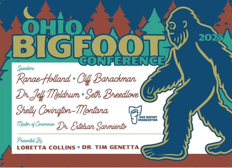 Come out to Salt Fork Lodge for the Ohio Bigfoot Conference this Saturday, May3 9am-6pm!