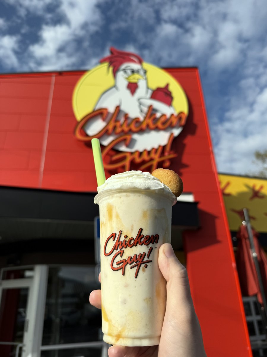 POV: You just ordered the Banana Pudding Shake 🍌🍦 Creamy, dreamy, and packed with banana pudding goodness 🤤  Best. Decision. Ever. 🐔🔥  #ChickenGuy #Flavortown #BossOfSauce