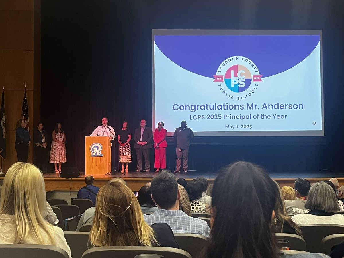 CONGRATULATIONS to Doug Anderson, 2025 Principal of the Year!! So proud to be a Ram, and so well deserved🐏