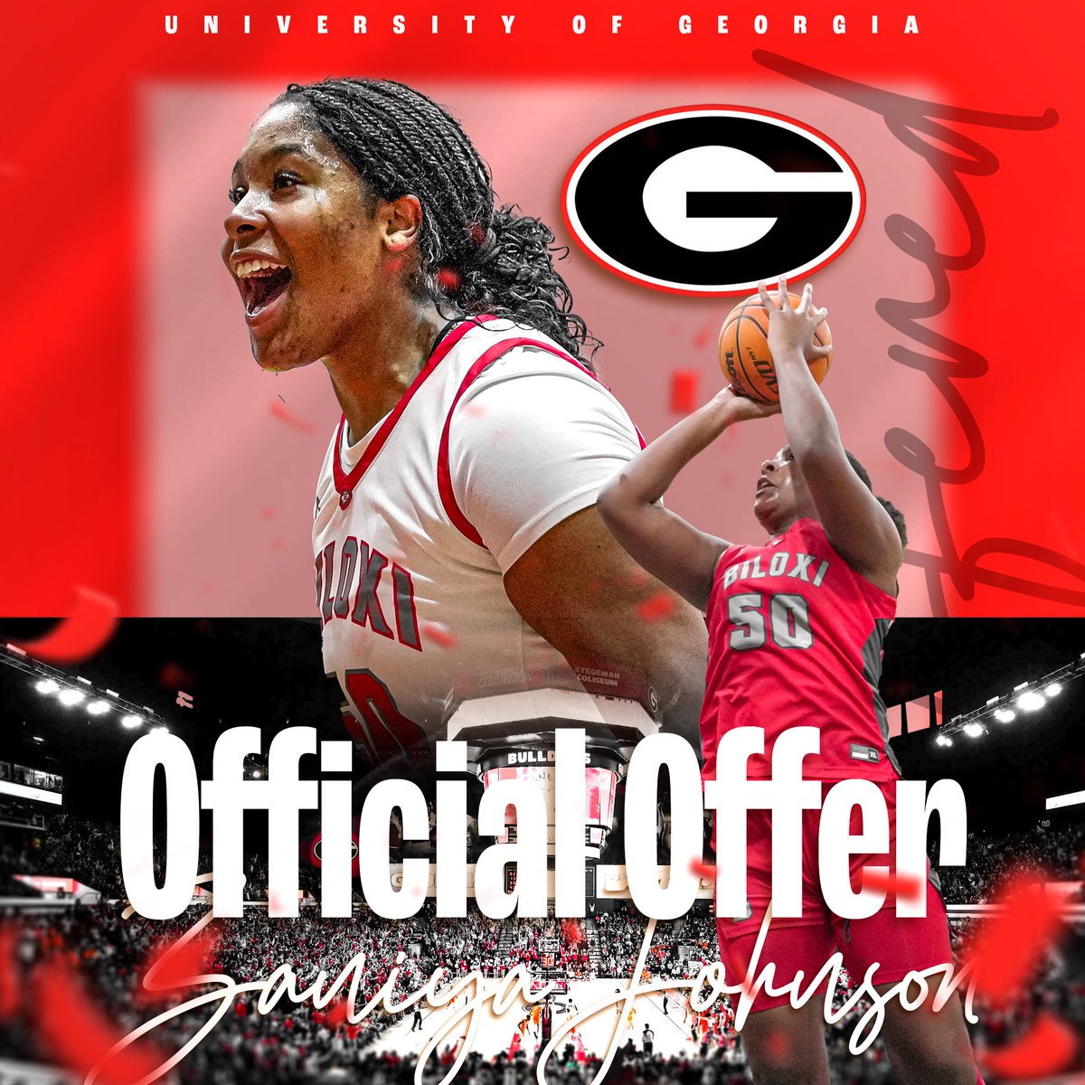 After an incredible conversation with <a href="/CoachEas1/">Isoken Eas Uzamere</a> and <a href="/COACH_ABE/">Katie Abrahamson-Henderson</a>, I am blessed and thankful to receive an offer from <a href="/UGA_WBB/">Georgia Basketball 🏀🐶</a> !!!!! #GoDawgs <a href="/FBCMotton/">FBC Mo</a>  <a href="/CenterCball/">Center Court Report</a> <a href="/BLX_G_Bball/">Biloxi Lady Indian Basketball</a> <a href="/Coach_Five_3/">Coach Hill</a>
