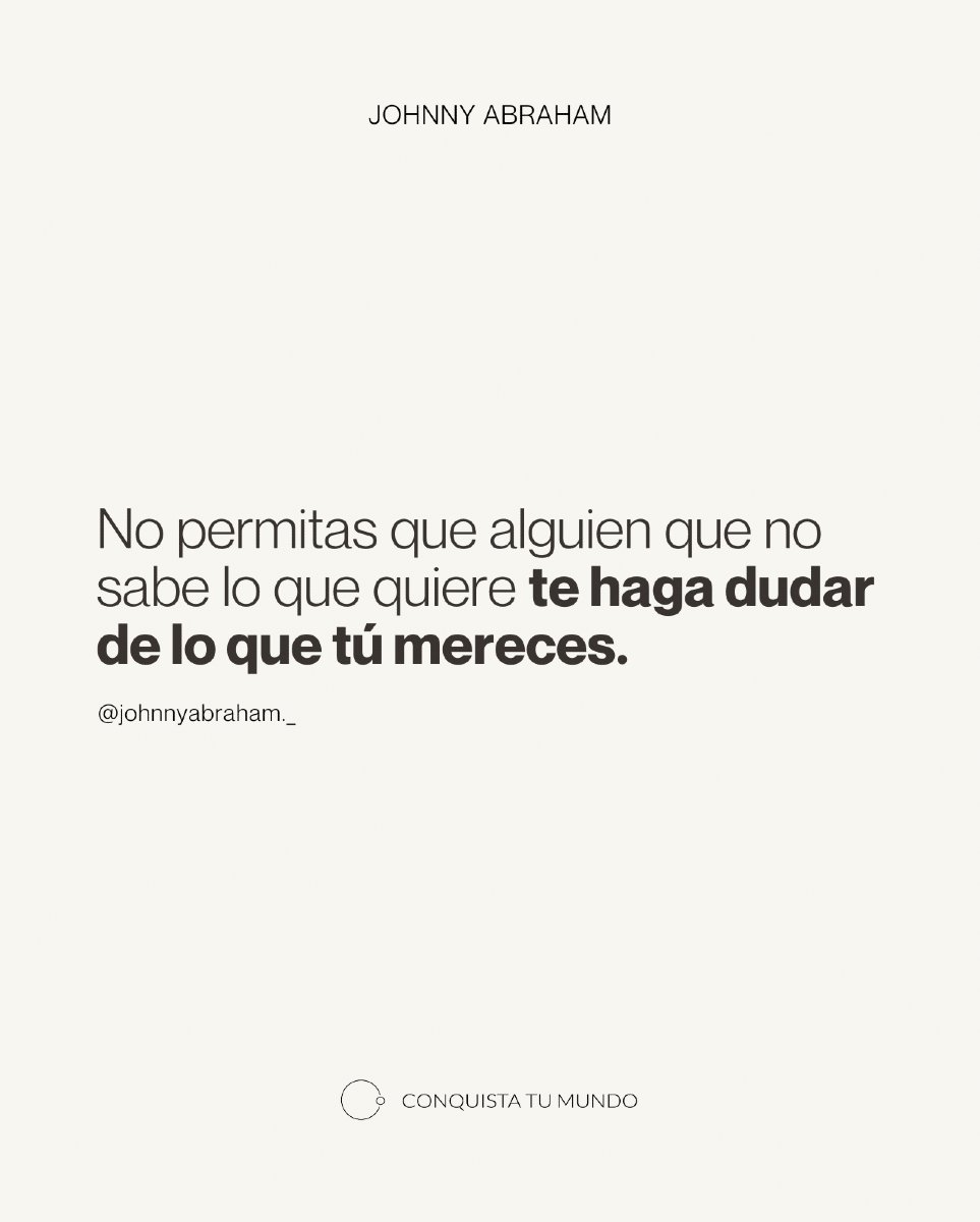 Johnny Abraham : Conquista Tu Mundo (@johnnyabraham) on Twitter photo 