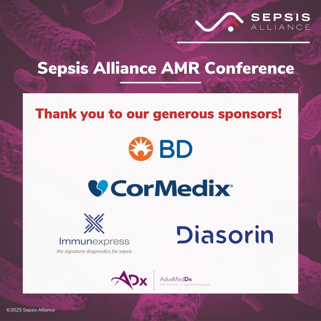 SepsisAlliance's tweet image. Thank you to our 2025 Sepsis Alliance AMR Conference sponsors! Their support helps us provide this free and necessary education. 

#AMRConference #EndSuperbugs