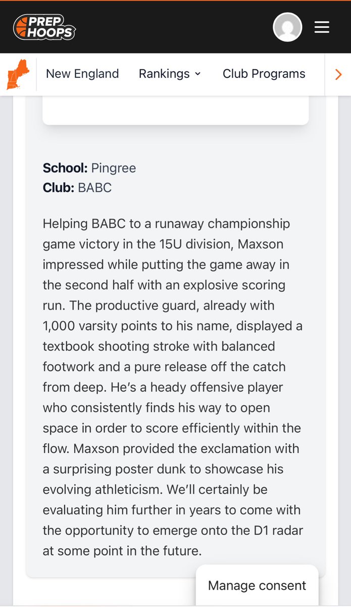 Thank you <a href="/PHNewEngland/">Prep Hoops New England</a> for the write up !