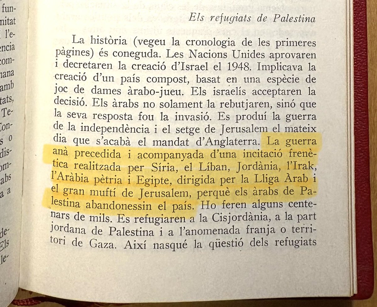 Avui que Israel celebra el seu dia de la Independència és bo recordar el que va escriure Josep Pla -el millor periodista que ha tingut mai Catalunya- sobre aquells fets i com es va produir el desplaçament dels àrabs de Palestina, la després anomenada Nakba.