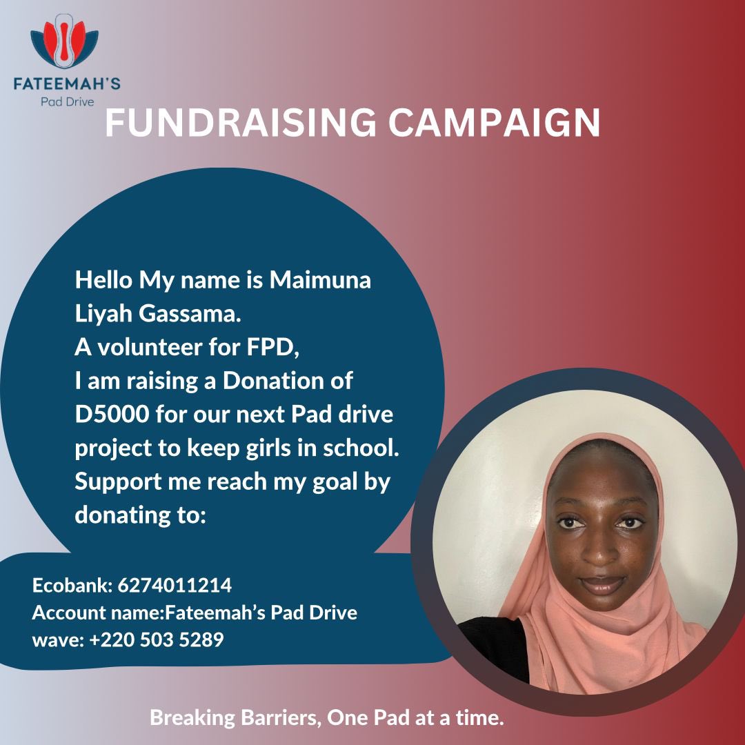 May is Menstrual Hygiene Month!
Support our cause by following us &amp; making a donation. We accept contributions in both cash &amp;!kind.
You can donate:
•Pads (both reusable &amp; disposable)
•Cash via Ecobank or Wave (details on the flyer below)

Every donation makes a difference.