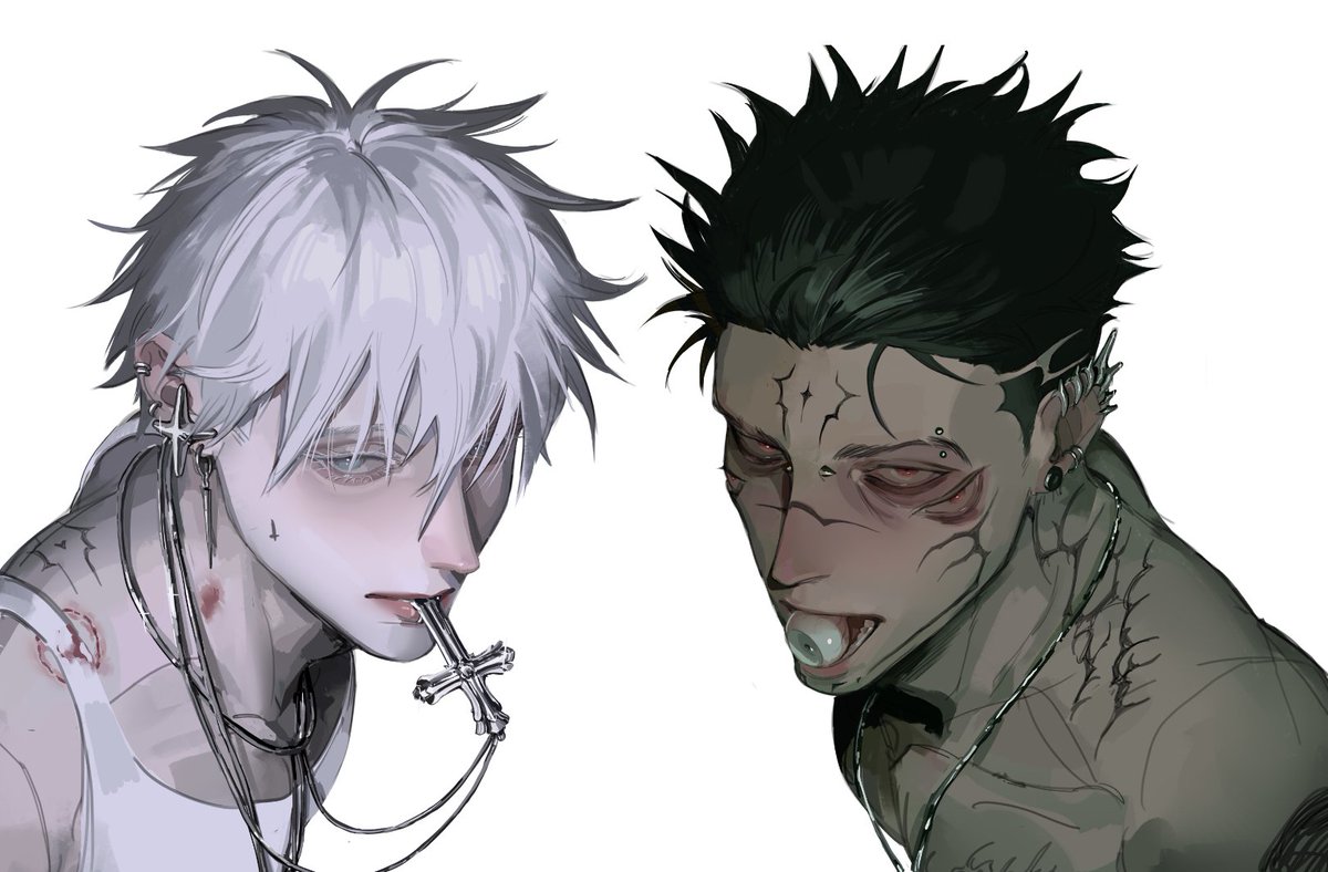 Goth boy clique!!!⛓️ #jjk