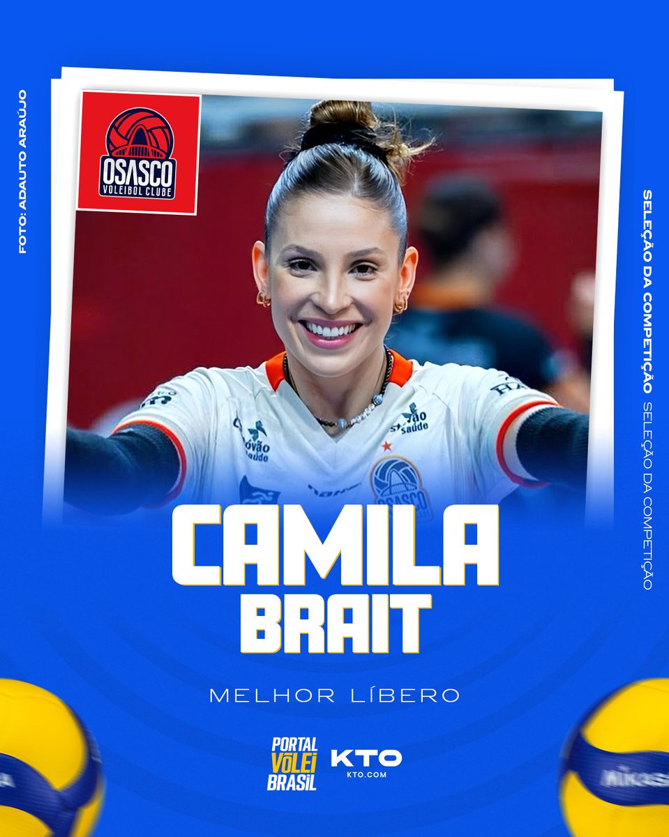 portal_volei's tweet photo. ⚫ Camila Brait conquista o prêmio de melhor líbero da Superliga Feminina 24/25 🏅 https://t.co/IaIdZxK954