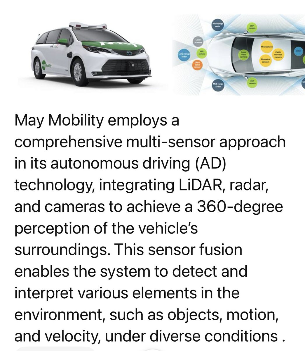 misterbien2's tweet photo. ⚠️#AD partnerships avalanche
🔸2 days ago :
#TOYOTA - #WAYMO
🔸now :
$UBER - #MAY_MOBILITY👇
Every major player finds a partner❗️
⚠️ EVERY SINGLE PARTNER OFFERS #MULTI_SENSOR AD
#TESLA is alone with loser #ONLY_CAMERA AD 🆘
$TSLA $TSLAQ $GOOG $MBLY $LYFT $AMZN $BYD $BIDU https://t.co/JF0UK1YqQl