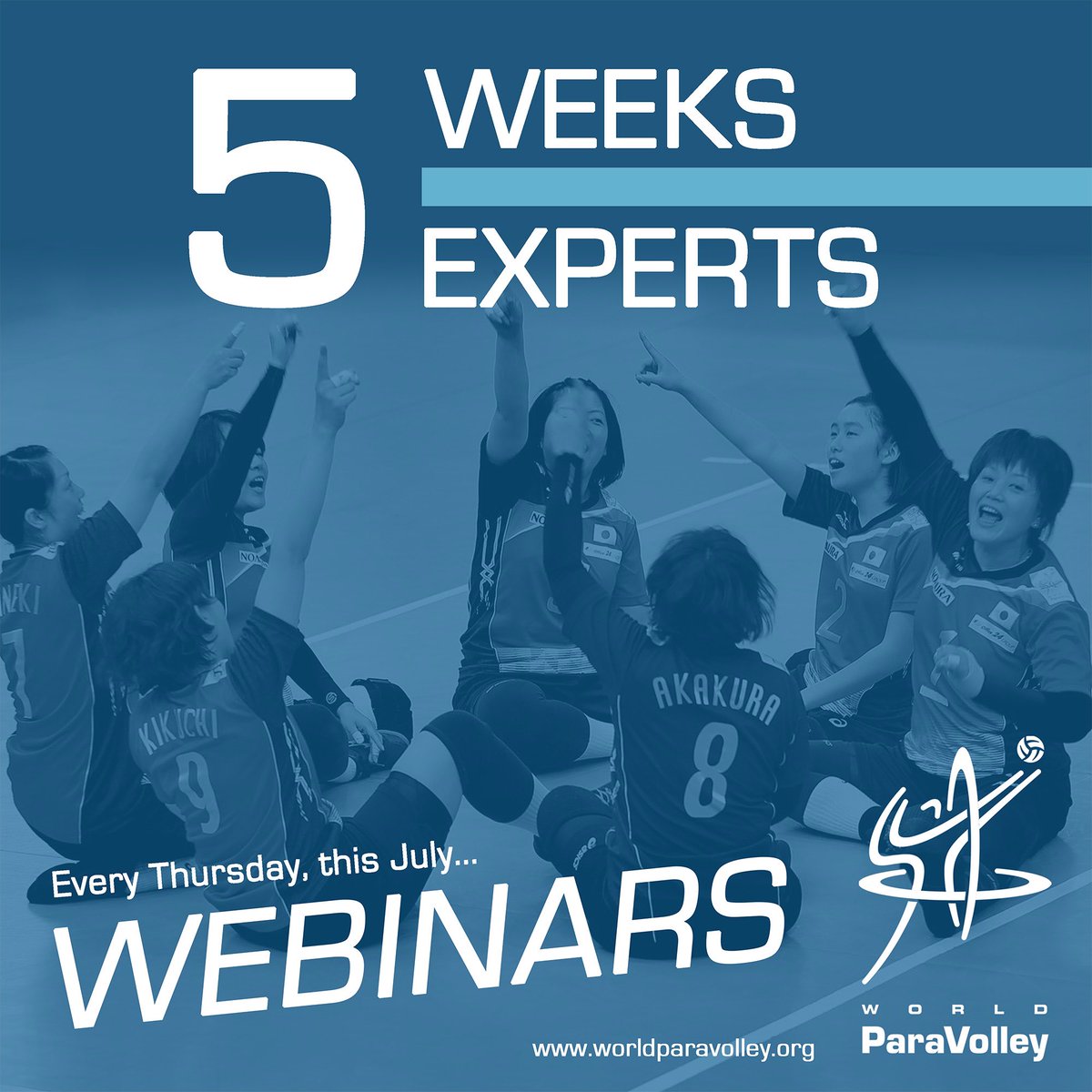 World ParaVolley (@paravolley) on Twitter photo Just announced! Five Weeks, Five Experts webinar series coming this July — weekly sessions for coaches & fans of #sittingvolleyball!
Starts July | every Thursday at 20:00 UTC
Free for WPV-certified coaches! €6 for others
Hosted by <a href="/DRoj/">Dave Rogers</a>
#GrowTheGame Just announced! Five Weeks, Five Experts webinar series coming this July — weekly sessions for coaches & fans of #sittingvolleyball!
Starts July | every Thursday at 20:00 UTC
Free for WPV-certified coaches! €6 for others
Hosted by <a href="/DRoj/">Dave Rogers</a>
#GrowTheGame