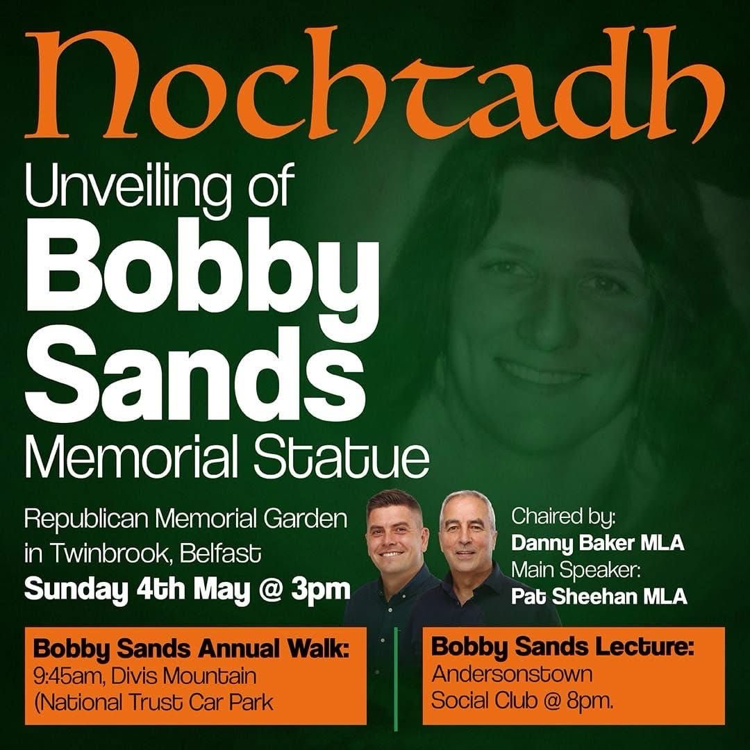 Remembering IRA volunteer Bobby Sands who died on hunger strike 5th May 1981
