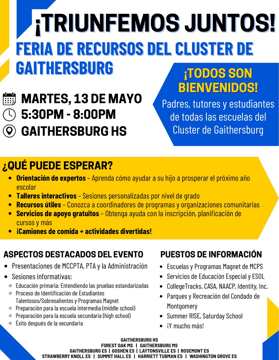 GMSVikingsPTA (@gmsvikingspta) on Twitter photo Gaithersburg Cluster! Come learn more about middle school preparation, as well as elementary standardized testing and high school information! May 13 @ GHS <a href="/Thomas4Leaders/">Beth Thomas</a> <a href="/GMSVikings/">Dr. Sofía Grant-Dewitt</a> Gaithersburg Cluster! Come learn more about middle school preparation, as well as elementary standardized testing and high school information! May 13 @ GHS <a href="/Thomas4Leaders/">Beth Thomas</a> <a href="/GMSVikings/">Dr. Sofía Grant-Dewitt</a>