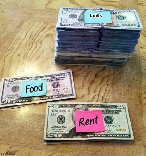 CA_Dem's tweet photo. When you’re paying your rent today, don’t forget to set some money aside for Trump’s tariffs. #100DaysofTrump https://t.co/m6MCGvVj6q