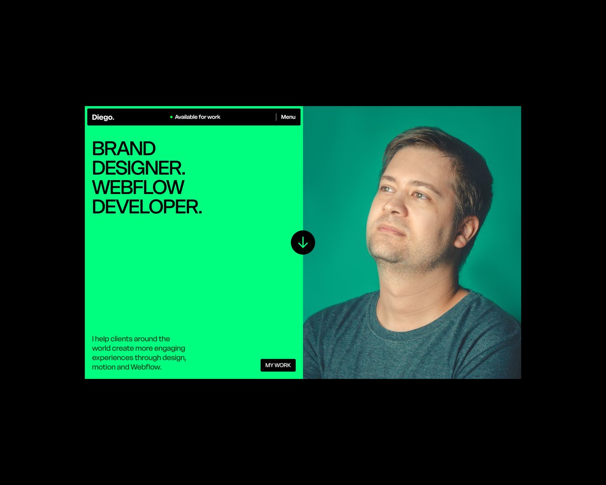dieg0liv's tweet image. I'm on that time again where I want to redesign my portfolio, and tried several things but got stuck. So I decided to just come up with something clean and easy to build. But with a bit of color as well.
WIP for sure but feeling in the right direction.