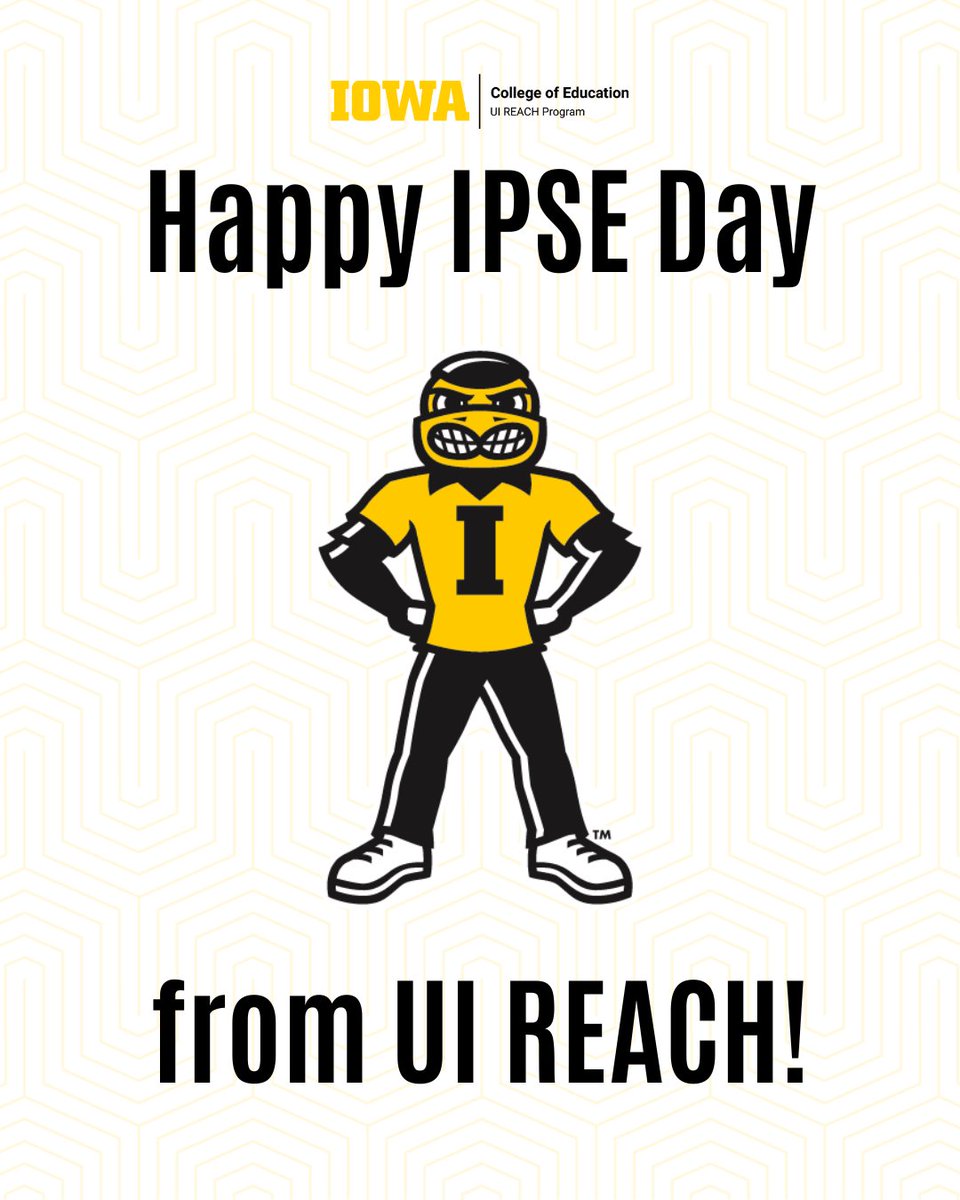 Happy IPSE (Inclusive Postsecondary Education) Day! May 1 marks a day to celebrate students with intellectual disabilities going to college! Here at UI REACH, we are proud to offer an integrated college experience for students with intellectual disabilities! #IPSEDay #IPSEDay2025
