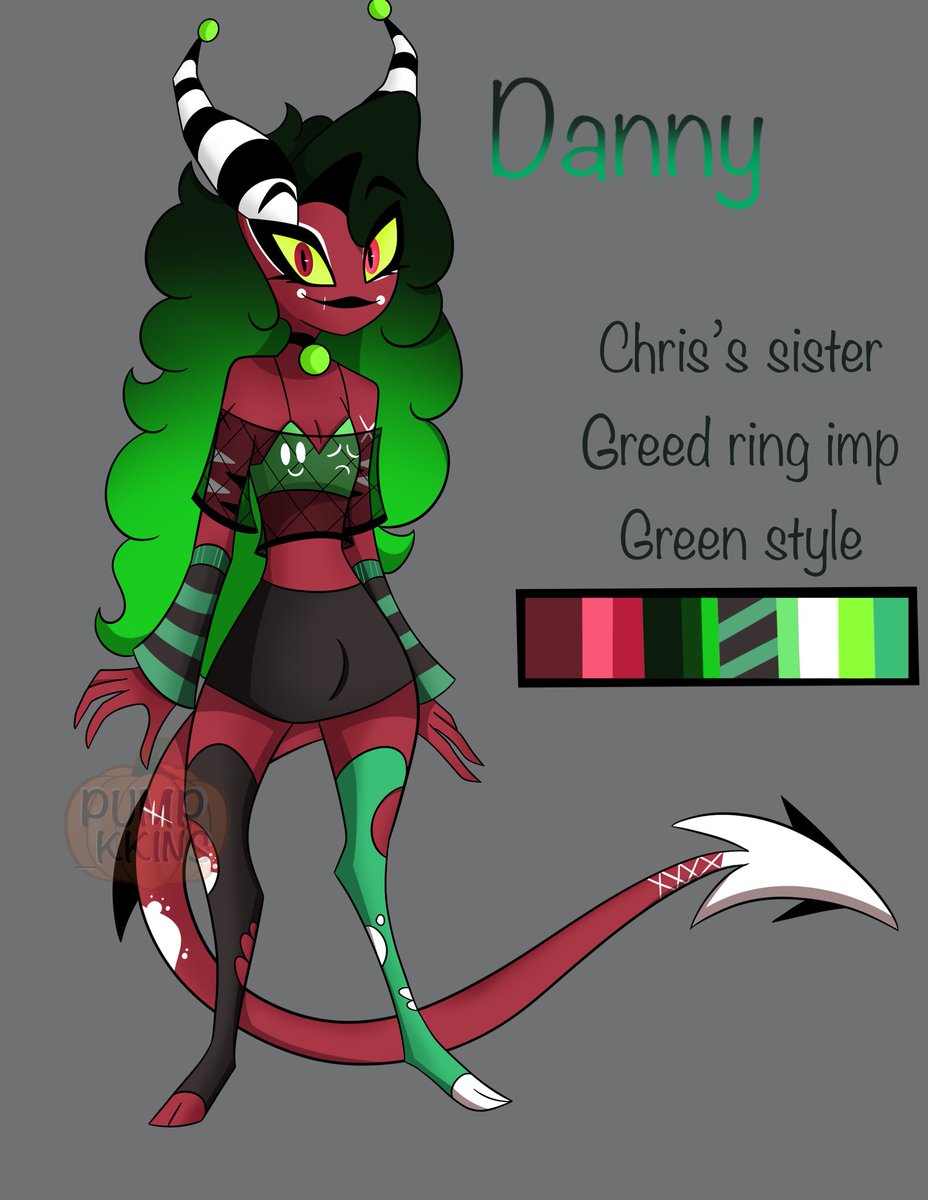 Pump_kkins's tweet photo. hey it's been a little over a year, i redrew my oc Danny💚

The design became a little simpler but i love it :D

2025/2023

#HelluvaBoss #HelluvaBossOc #Oc #HazbinHotel #HelluvaBossFanart https://t.co/EZNRacprDp