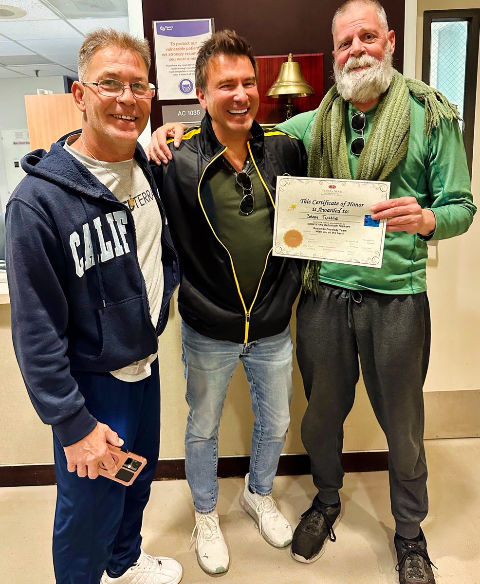 Having been there, celebrating when a friend hits the finish line in his cancer treatment is a special thing. 
If you’re going through it, hang in there. 👊 💜