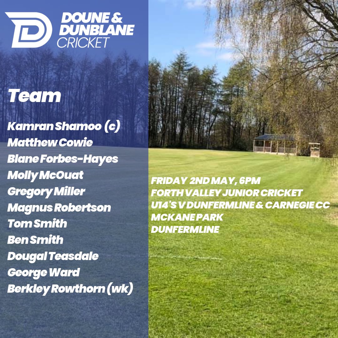 Doune & Dunblane Cricket (@dounedunblanecc) on Twitter photo 