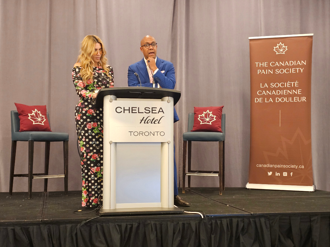 Kicking off #CanadianPain25 with Dr. Hance Clarke and Dr. Tania Di Renna.