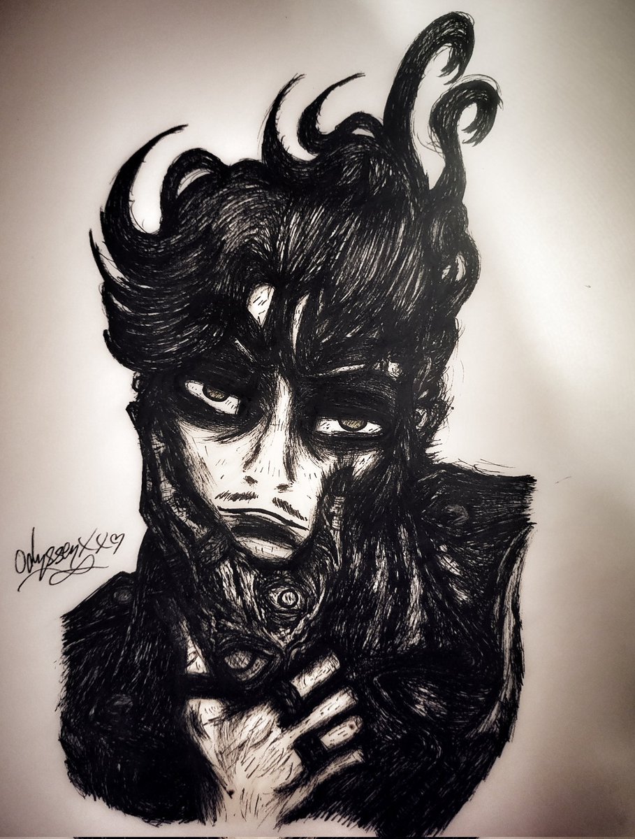 odysseyxxartsy's tweet photo. "His Eyes..." ๐ฅ๐ค๐ธ
He has eyes that stare right into your soul. An intimidating glare. Kind of eerie. Underneath it all, Paisley has a warm, loving heart for someone so dark in appearance.
#traditionalart #oc #gothoc #punkoc #sketchbook https://t.co/3pI2mAAFlB