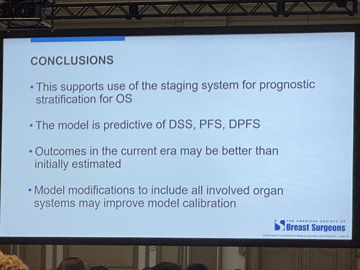 Shruti Zaveri, MD MPH (@shrutizaverimd) on Twitter photo Very interesting data by <a href="/ChristopherV_MD/">Christopher Vetter, MD, MSc</a> <a href="/DrJudyBoughey/">Judy Boughey</a> looking at reliability of the novel staging system for de novo metastatic breast cancer developed by <a href="/JenniferPlichta/">Jennifer Plichta MD (she/her)</a> - definitely need to stratify these patients to better assess prognosis and guide management! <a href="/ASBrS/">ASBrS</a> Very interesting data by <a href="/ChristopherV_MD/">Christopher Vetter, MD, MSc</a> <a href="/DrJudyBoughey/">Judy Boughey</a> looking at reliability of the novel staging system for de novo metastatic breast cancer developed by <a href="/JenniferPlichta/">Jennifer Plichta MD (she/her)</a> - definitely need to stratify these patients to better assess prognosis and guide management! <a href="/ASBrS/">ASBrS</a>