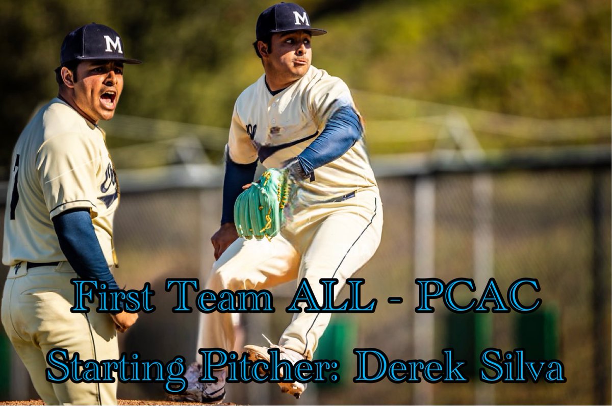 Congrats to Derek Silva earning ALL-PCAC, Starting Pitcher👏🏽