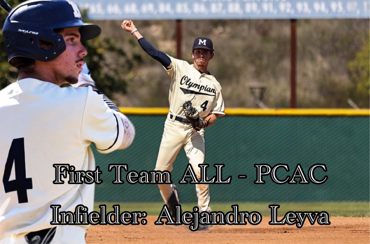 Congrats to Alejandro Leyva earning ALL-PCAC, Infielder 👏🏽
