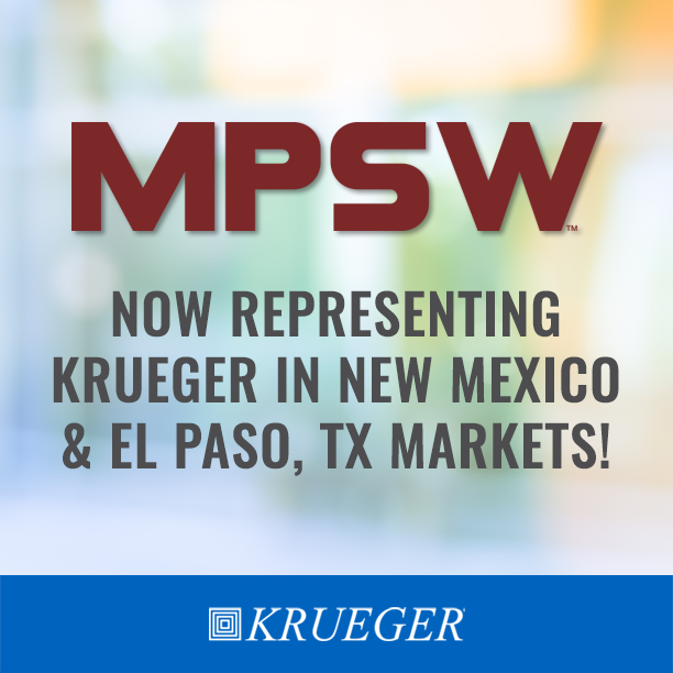Please join us in giving a warm welcome to MPSW, Krueger's new representative for the state of New Mexico as well as El Paso, TX and surrounding counties! 📷 #WelcomeMPSW #Krueger #NewMexico #ElPasoTX #MechanicalEngineering #HVAC