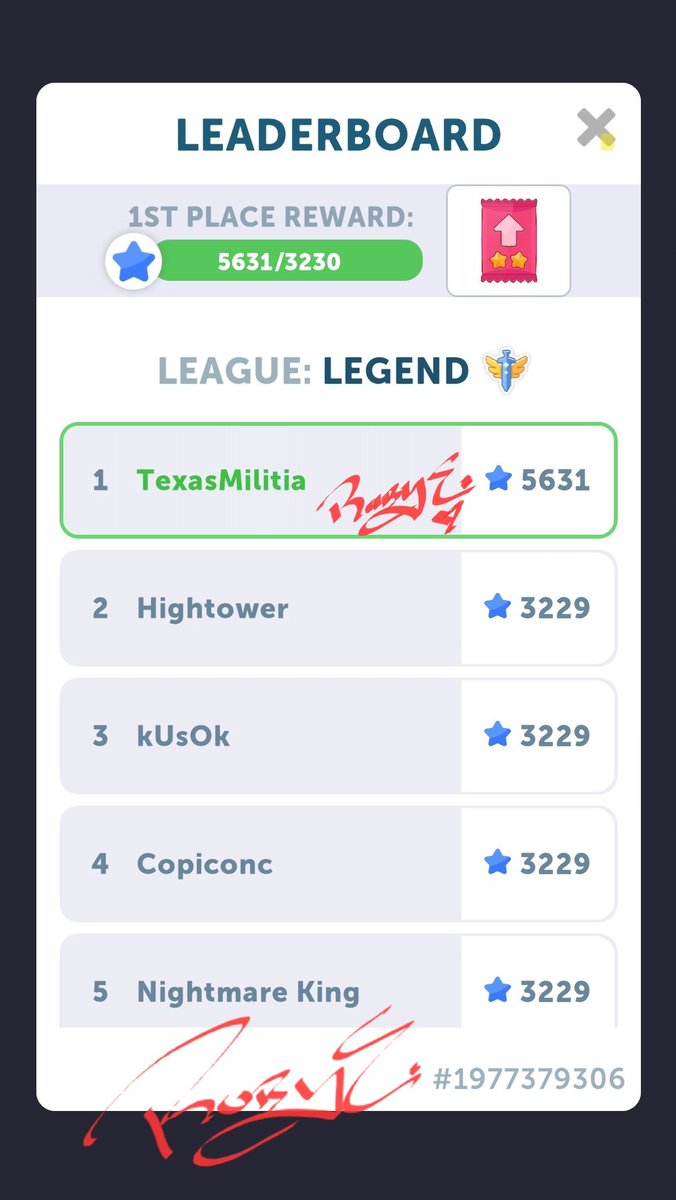 RubySoFlo's tweet image. #CasualAzurGames #AzurGames #AiriCore Hi! 🫡 Lower your weapons. I'm TexasMilitia, a Legend! I have 2,402 ⭐ over Hightower, and counting!

Thank you!