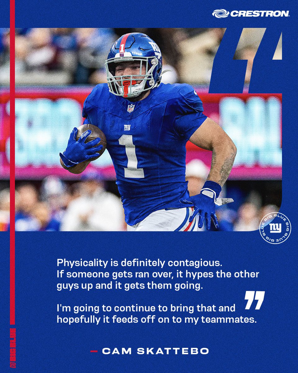 Giants's tweet photo. "Physicality is contagious" 💪 https://t.co/SHrMusbztA