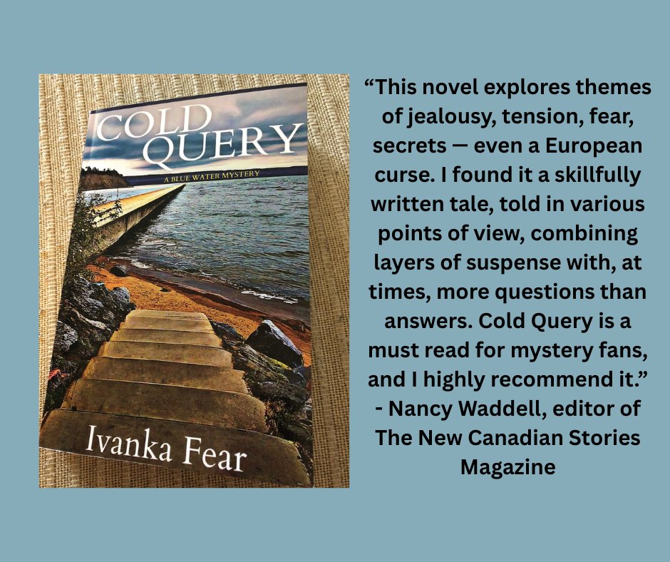 FearIvanka's tweet image. Half-way through the first time reading my published copy of Cold Query. Thanks to Nancy Waddell for the great review! Pick up your copy at Indigo, B&amp;amp;N, Amazon, or ask at your favourite bookstore or local library. #bookreview #coldquery #mysteryreaders #levelbestbooks #tbrlist