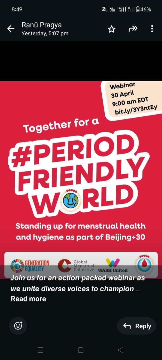 Online meeting about periods @ period organisation